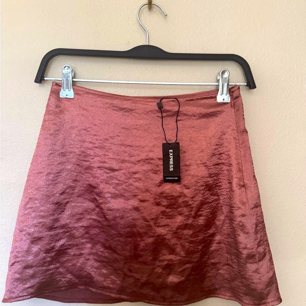 Express Size 00 petite Women's Pink metalic Skirt
